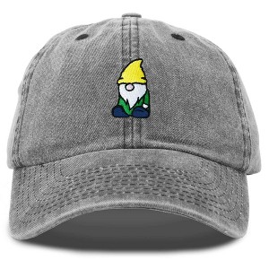 Dalix Gnome Embroidered Cotton Baseball Cap Adjustable Dad Hat Mens - 1 of 4