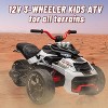 12V Kids Electric Ride on Truck Car Remote Control, 7MPH, 2 Speeds, 2x55W Motor, LED Lights, Music, USB & EVA Tires, Gift for Boy Girl - 3 of 4