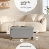 StorageBud Storage Ottoman for Bedroom End of Bed, Faux Leather Storage Bench, Large Storage Ottoman Bench, Entryway Bench with Storage - 4 of 4