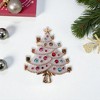 Unique Bargains Christmas Brooches HC0987 Alloy Dripping Wax White 2.24"x1.93" 1 Pc - 2 of 4