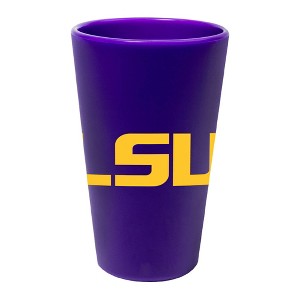 NCAA LSU Tigers Silicone Pint Glass - 16oz - 1 of 2