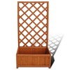 vidaXL Planter Brown Solid wood 27.6 x 11.8 x 53.1 in Planters - 2 of 4