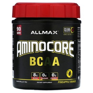 ALLMAX AMINOCORE™ BCAA, Pineapple Mango, 2.1 lbs (945 g) - 1 of 2