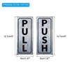 Unique Bargains PVC Self-Adhesive Waterproof Store Office Push Pull Door Sign 1 Set - 2 of 4