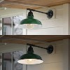 12.25" 1-Light Wallace Farmhouse Industrial LED Victorian Arm Outdoor Sconce - JONATHAN Y - 2 of 4