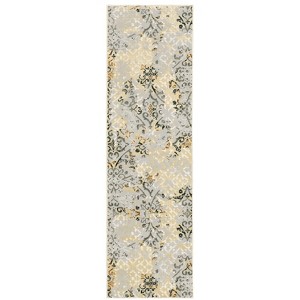 Oriental Weavers Bowen 108W2 Grey/ Gold Indoor Area Rug - 2'3" x 7'6" - 1 of 4
