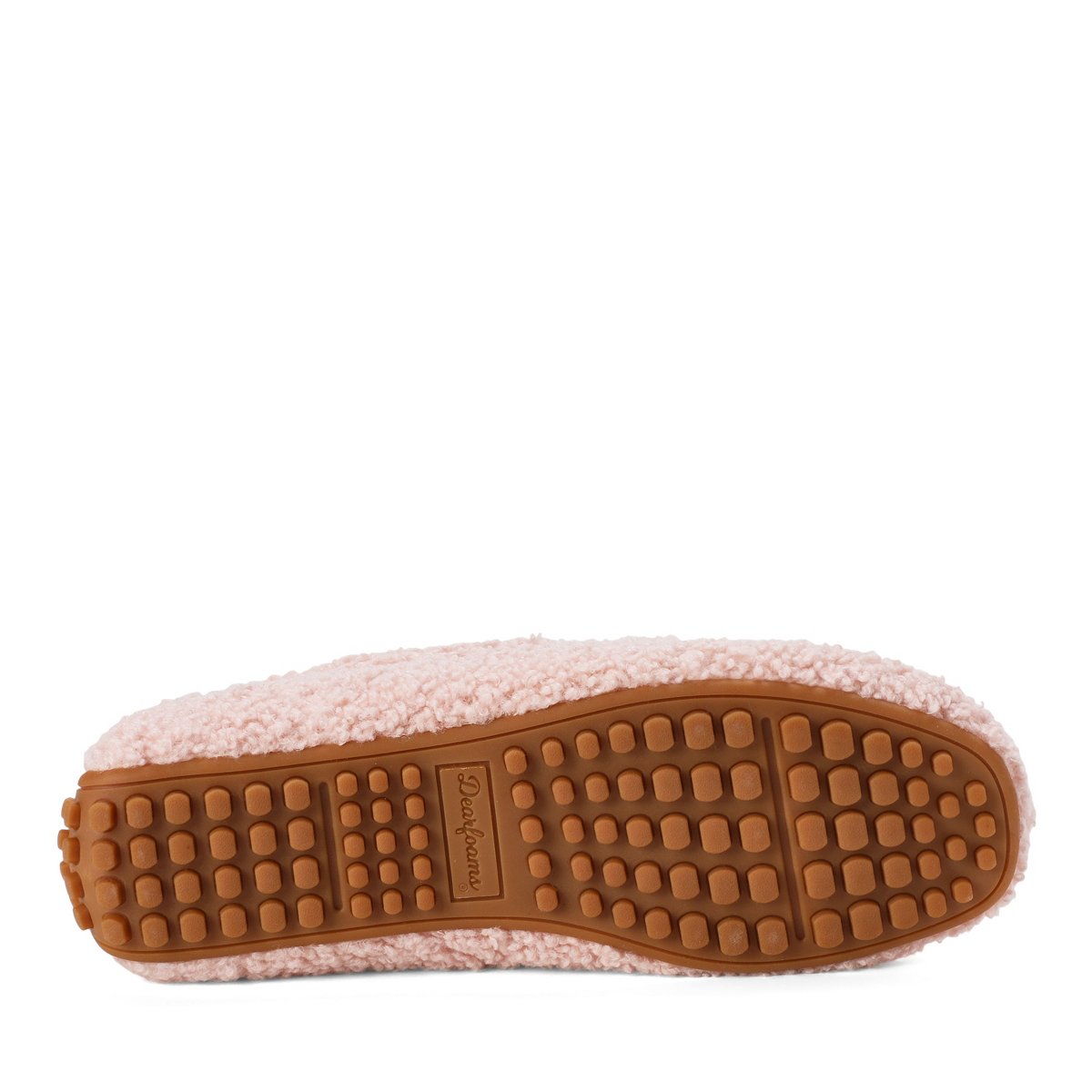 Женские туфли Dearfoams Women's Hazel Teddy Loafer - Pale Mauve Size 10 — фото 6