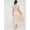 August Sky Women's V-Neck Short Sleeve Midi Dress - 2 of 4