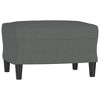 vidaXL Dark Gray Sofa Chair and Footstool Set – 100% Polyester Fabric Lounger – Lounge, Bedroom, Living Room Seating – Modern Design - Easy Assembly - 4 of 4