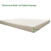2PCS Set Outdoor Lounge Chair Cushion Replacement Patio Funiture Seat Cushion Chaise Lounge Cushion-Blue/white - 4 of 4