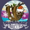Women's Design By Humans Merry Slothmas - Funny Christmas Pajama for Sloth LoversÂ By TELO213 Racerback Tank Top - 2 of 3