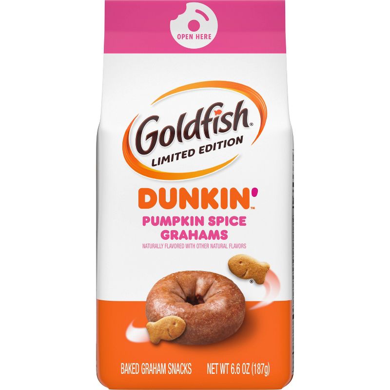 Goldfish Limited Edition Dunkin&#39;&#8482; Pumpkin Spice Grahams - 6.6oz, 1 of 10