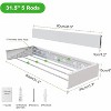 Coucheta 32 Inch Wall Mounted Clothes Drying Rack, Foldbale Laundry Drying Rack Wall Mount with 5 Rods, 60Lbs Capacity - 2 of 4