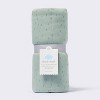 Rayon from Bamboo Jersey Quilted Blanket - Dashes - Green - Cloud Island™ - 4 of 4