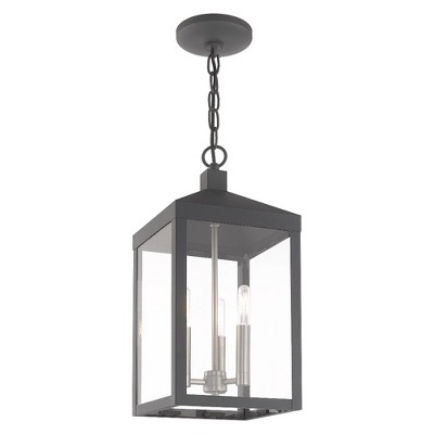 Scandinavian Gray Mini LED 3-Light Indoor/Outdoor Pendant