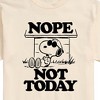 Men's - Peanuts - Joe Cool Nope Not Today Short Sleeve Graphic T-Shirt - 2 of 4