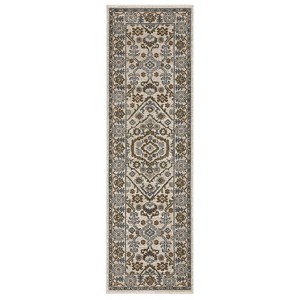 Oriental Weavers Hastings HA02I Ivory / Rust Indoor Area Rug - 2'3" x 7'6" - 1 of 4