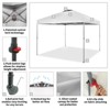 CROWN SHADES 10x10 Canopy Tent, Pop Up Beach Tent for Outdoor Shades with Wheeled Bag, 8 Stakes, 4 Ropes - image 4 of 4