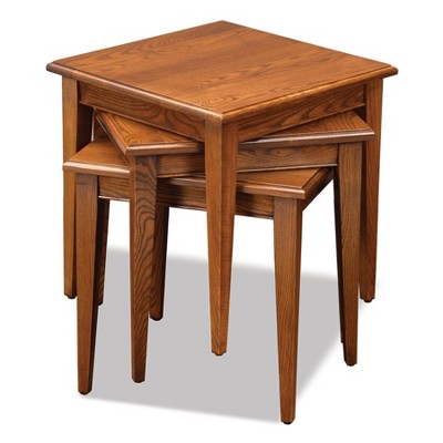 Stacking Nesting Table Set Oak - Leick Home