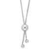 EVERLY JEWELRY | Sterling Silver 1.25 CT DEW Created White Moissanite Station Bolo Bracelet, 7-10 inch - 2 of 4