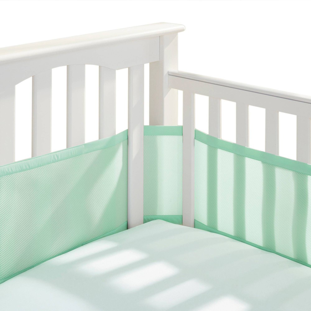 Photos - Other Toys BreathableBaby Breathable Mesh Crib Liner - Mint Green 
