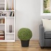 Northlight 22" Artificial Boxwood Ball Topiary in Round Pot, Unlit - 2 of 4