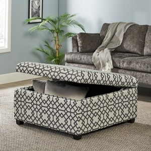 NicBex Rectangular Velvet Storage Ottoman Bench,Upholstered Storage Ottoman with Wood Legs,Modern Storage Bench for Living Room,Bedroom - 1 of 4