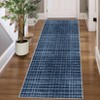 Indoor Modern Washable Geometric Checkered Floor Carpet Soft Non Slip Area Rugs for Home Office - 3 of 4