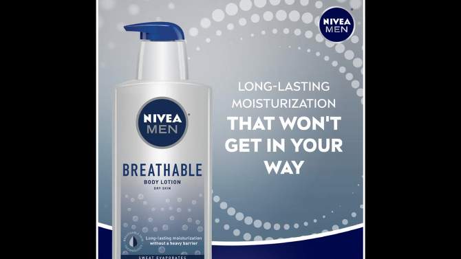 NIVEA MEN Breathable Body Lotion for Dry Skin Scented - 13.5 fl oz, 2 of 14, play video
