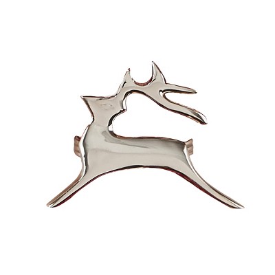 Split P Prancer Napkin Ring Set - Silver