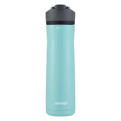 Contigo Ashland Chill 2.0 Stainless Steel Water Bottle with Autospout Straw Lid Teal Juniper, 24 fl oz., Size: 24 oz, Blue