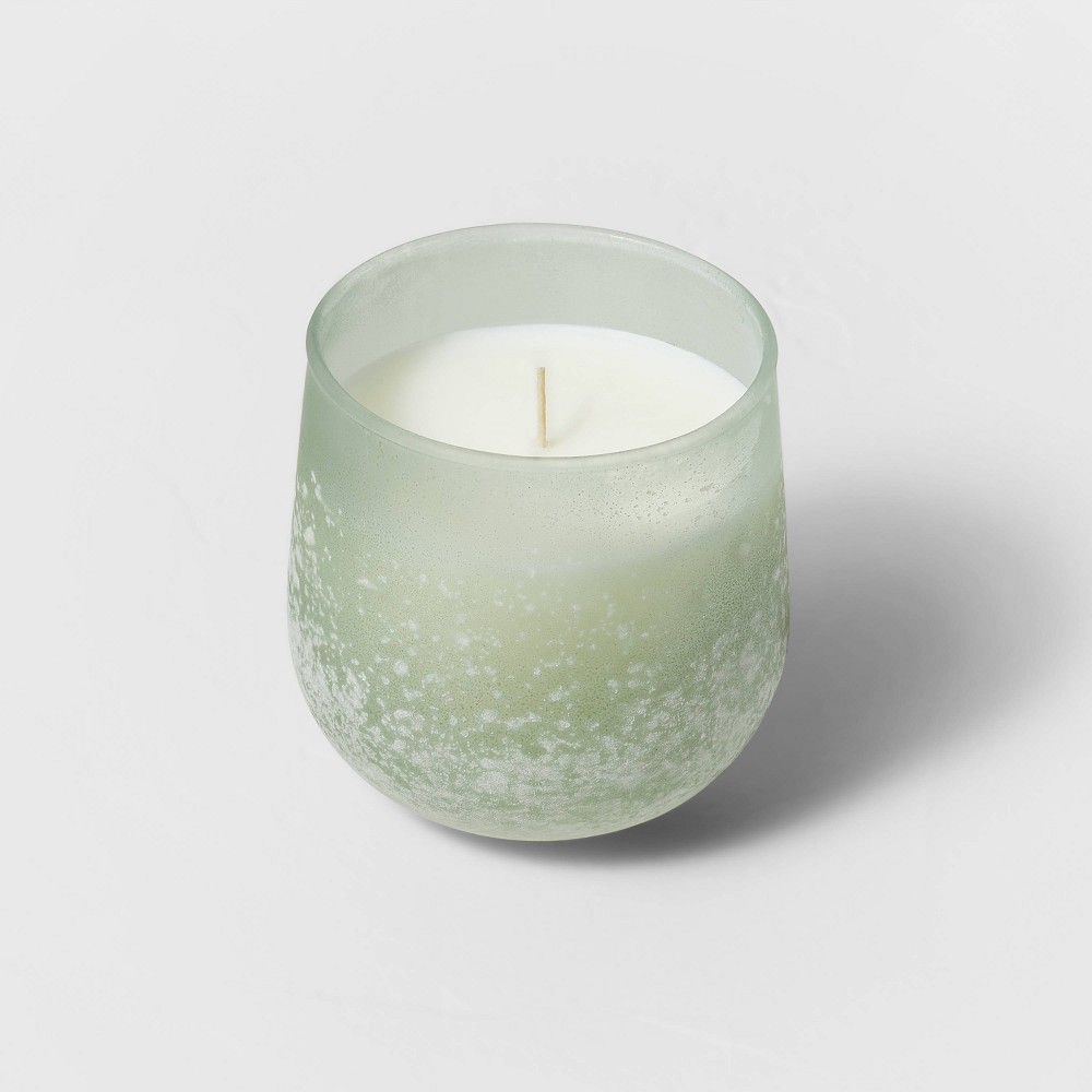 Photos - Other interior and decor Serenity Fashion Salted Glass Wellness Jar Candle Green 12oz - Casaluna™