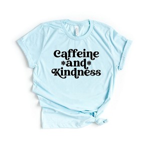 Simply Sage Market Women's Caffeine And Kindness Short Sleeve Graphic Tee - 1 of 2