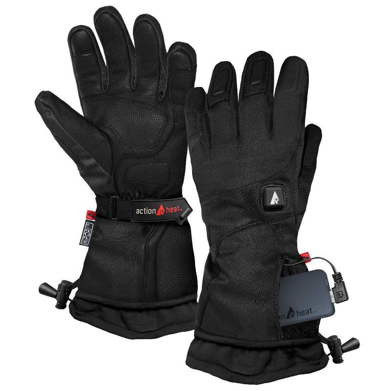 ActionHeat 5V Battery Heated  Women&#39;s Premium Gloves - Black L, 3 of 11