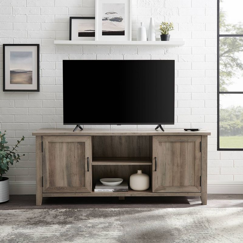Modern Transitional TV Stand for TVs up to 65" - Saracina Home, 5 of 17