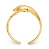 Black Bow Jewelry 14k Yellow Gold 8mm Polished Dolphin Toe Ring - 2 of 4