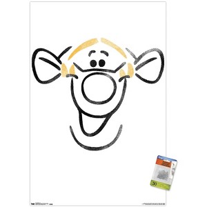 Trends International Disney Winnie The Pooh - Tigger - Face Unframed Wall Poster Prints - 1 of 4