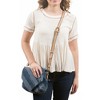 Pavilion Gift Company - Royal - 9" x 6.5" Canvas Shoulder Bag - Handbags - 2 of 4