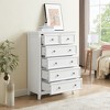 Dresser For Bedroom, Modern 6 Drawers Dresser W/Large Storage Space And Metal Handles, Chest Of Drawers, Anti-Tipping Dresser For Living Room - 3 of 4
