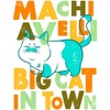 Girl's Luca Machiavelli Big Cat in Town T-Shirt - 2 of 4