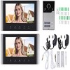 Itopfox Video Intercom System with 7in LCD Screen, HD Video Door Phone Kit for Home, 120° Wide Angle, Easy to Operate, AC100-240V (US Plug) - 4 of 4