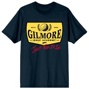 Happy Gilmore Golf Academy Just Tap It In Adult Navy Crew Neck Short Sleeve T-shirt - 1 of 4
