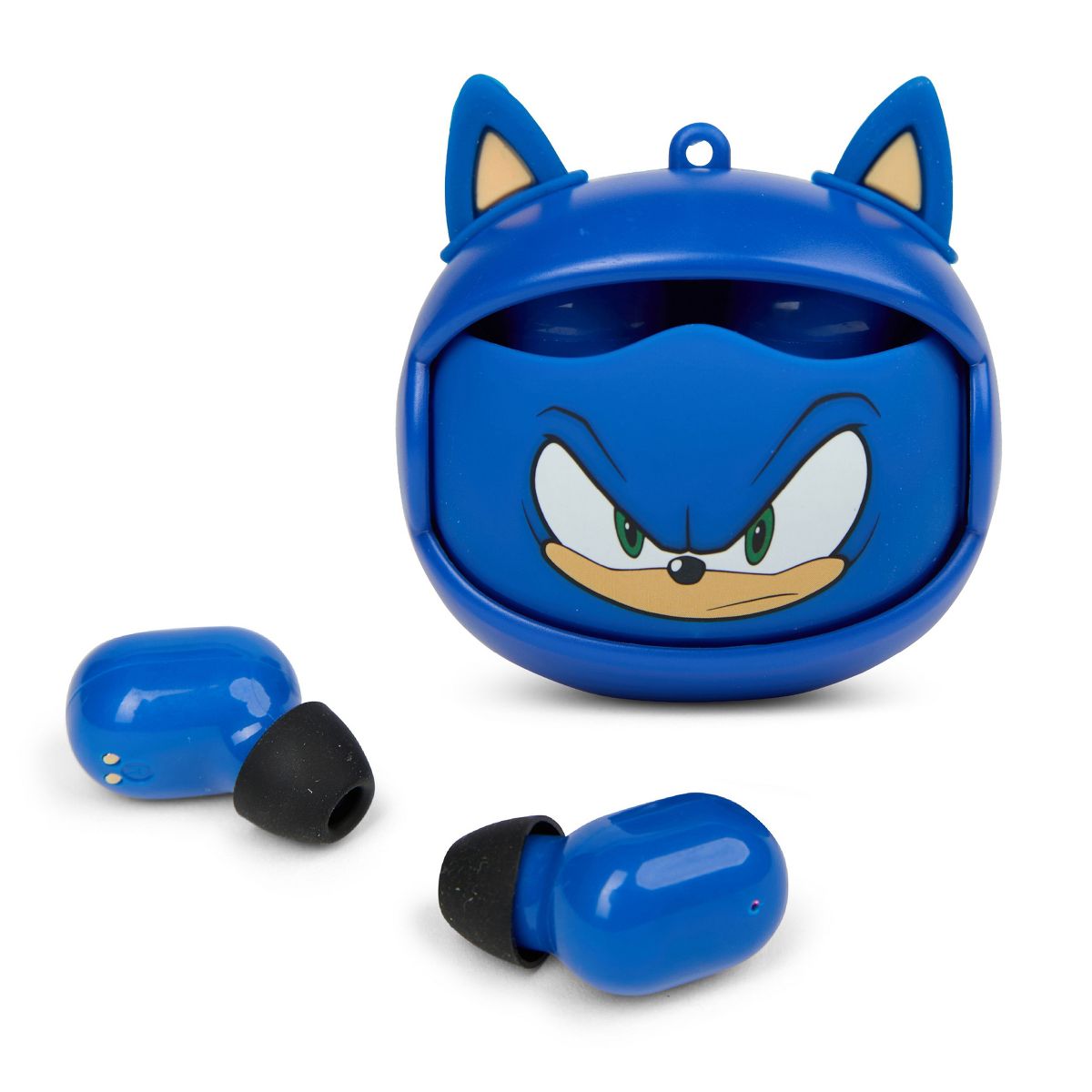 Sonic the Hedgehog Wireless Earbuds 15 Hour Playtime with Noise Cancelling and Flip Case