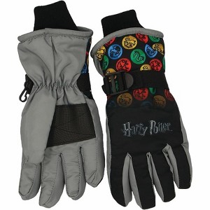 Harry Potter Kids Ski Gloves, Waterproof Winter Snow Teen & Kid Gloves for Boys & Girls Ages 7-14, Warm Snowboard Gloves - 1 of 4