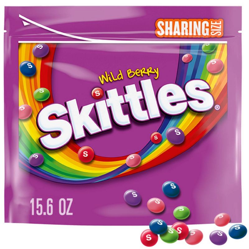 Skittles Wild Berry Sharing Size Chewy Candy - 15.6oz, 1 of 12