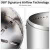 TROPOW 27" Smokeless Portable Fire Pit - Stainless Steel Outdoor Fireplace with Flame Cutout for Camping/Backyard - 3 of 4