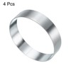 Unique Bargains Stainless Steel Seamless Nonstick Mirror Coating Round Cake Ring 4 Pcs - 3 of 4