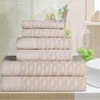 Premium Cotton Herringbone Medium Weight Bathroom Towel Set by Blue Nile Mills - 2 of 4
