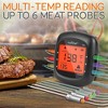 NutriChef Smart Bluetooth BBQ Thermometer - Black - 2 of 4