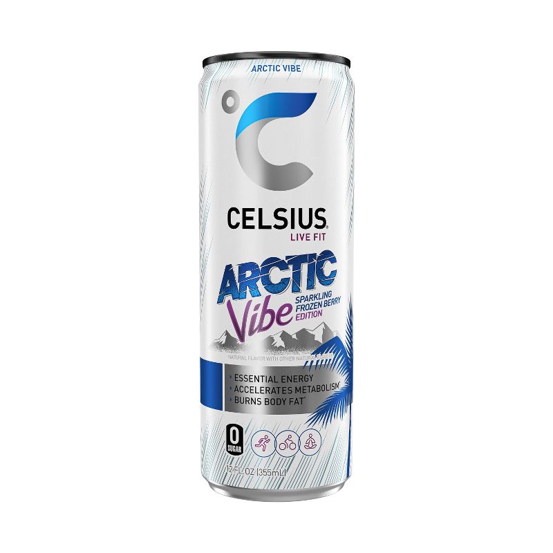Celsius Sparkling Arctic Vibe Energy Drink - 12 fl oz Can, 1 of 7